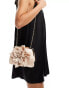 True Decadence satin flower crossbody bag in black