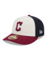 Фото #1 товара Men's White/Red Cleveland Guardians 2024 City Connect Low Profile 59FIFTY Fitted Hat