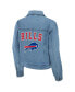 ფოტო #3 პროდუქტის Women's Buffalo Bills Full-Snap Denim Jacket