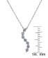 Фото #2 товара Silver-Plated Cubic Zirconia Journey Pendant Necklace