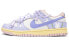 Фото #1 товара 【定制球鞋】 Nike Dunk Low 清新少女 浪漫仲夏夜 可爱兔子 户外解构风 休闲 低帮 板鞋 女款 白紫 / Кроссовки Nike Dunk Low DD1503-601