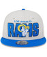 Фото #3 товара Men's Stone, Royal Los Angeles Rams 2023 NFL Draft 9FIFTY Snapback Adjustable Hat