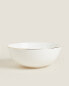 Фото #2 товара Porcelain salad bowl with gold rim