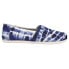 Фото #1 товара TOMS Alpargata TieDye Slip On Womens Blue Flats Casual 10017797T