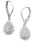 ფოტო #3 პროდუქტის Diamond Teardrop Earrings (1/2 ct. t.w.) in 14k White, Yellow or Rose Gold, Created for Macy's