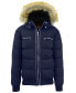 Фото #1 товара Men's Heavyweight Jacket With Detachable Faux Fur Hood