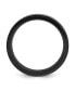 ფოტო #4 პროდუქტის Stainless Steel Brushed Polished Black IP-plated 8mm Band Ring