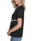 Women's Tres Chic Fringe-Logo T-Shirt