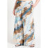 Фото #1 товара Брюки широкие легкие ELOQUII plus Size Printed Chiffon Pant - 24, Солнечные акварельные