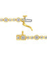 Фото #5 товара Diamond Bezel Link Bracelet (2 ct. t.w.) in 10k Gold