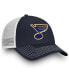 Фото #4 товара Men's Navy St. Louis Blues Core Primary Logo Trucker Snapback Hat