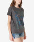 ფოტო #3 პროდუქტის Cotton Floral-Graphic Boyfriend T-Shirt