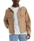 Фото #1 товара Men's Relaxed-Fit Hooded Trucker Jacket
