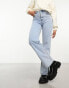 Фото #1 товара Miss Selfridge straight leg jean in light wash blue