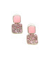 Women's Blue Pastel Embellished Drop Earrings