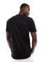 French Connection v-neck t-shirt in black