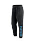 ფოტო #3 პროდუქტის Men's Black Carolina Panthers Chop Block Fleece Sweatpants