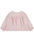 ფოტო #2 პროდუქტის Big Girls Eyelet Mixing Long Sleeve Top