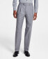 ფოტო #2 პროდუქტის Men's Pleated Solid Classic Fit Pants