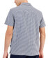 Men's Gingham Seersucker Short Sleeve Button-Front Camp Shirt