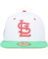 Фото #3 товара Men's White, Green St. Louis Cardinals 2011 World Series Watermelon Lolli 59Fifty Fitted Hat