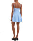 Women's Whisper Straight-Neck Fit & Flare Mini Dress