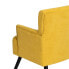 Фото #4 товара Кресло 63 x 50 x 83 cm Синтетическая ткань Деревянный Жёлтый
