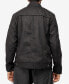 Фото #2 товара Men's Quilted Sleeves with Faux Shearling Lining Faux Suede Jacket