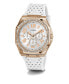 ფოტო #5 პროდუქტის Women's Analog White Silicone Watch 39mm