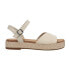 Фото #1 товара TOMS Abby Platform Espadrille Womens Off White Casual Sandals 10020768T-101