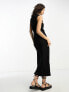 Фото #7 товара Object maxi dress in black