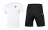 Фото #1 товара Skechers 短袖T恤短裤运动跑步套装 男款 亮白色 / Трендовая одежда Skechers T P220M005-0019
