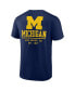 Men's Navy Michigan Wolverines Game Day 2-Hit T-shirt