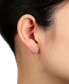 ფოტო #2 პროდუქტის Crystal Mermaid Tail Stud Earrings in Sterling Silver, Created for Macy's