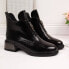 Фото #4 товара Filippo W PAW256 black ankle boots with a decorative block