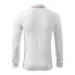 Malfini Contrast Stripe LS M MLI-25800 white polo shirt