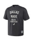 ფოტო #3 პროდუქტის Men's NBA x Anthracite Dallas Mavericks Heavyweight Oversized T-shirt