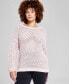 ფოტო #1 პროდუქტის Women's Pointelle-Knit Long-Sleeve Sweater, Created for Macy's