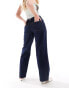 Topshop Hourglass low rise Cinch back jeans in raw indigo