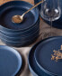 Фото #2 товара Porto by Macchio Stoneware Full Dinnerware Set, 24 Pcs, Service for 8