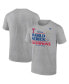 ფოტო #1 პროდუქტის Men's Heather Gray Texas Rangers 2023 World Series Champions Locker Room T-shirt