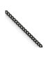 Black IP-plated 2.25mm Round Curb Chain Necklace