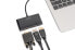 Адаптер USB-C 3in1 Triple Monitor Digitus (HDMI, DP, VGA)