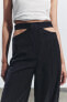 ZW COLLECTION CUT-OUT WOOL TROUSERS