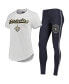 ფოტო #1 პროდუქტის Women's White, Charcoal New Orleans Saints Sonata T-shirt and Leggings Sleep Set