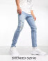 Фото #1 товара ASOS DESIGN skinny jeans in light wash blue