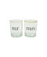 Фото #5 товара Mr and Mrs Rocks Glasses and Hand Bell Set, 3 Pieces