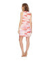 Calvin Klein Women's Striped Print Shift Pullover Summer Dress Watermelon 6
