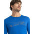 ICEBREAKER 200 Oasis Crewe Ski Stripes Merino Long sleeve base layer