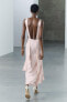 Satin open-back dress